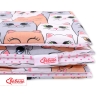 Beddengoed 2 delen 100x135 Mini Roze Grijs Katten