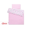 Beddengoed 2 delen 100x135 Mini Roze Grijs Sterren