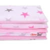 Beddengoed 2 delen 100x135 Mini Roze Grijs Sterren