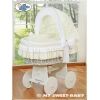 Beddengoed 2 st voor Babymand / Rieten Kribbe