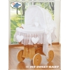 Beddengoed 2 st voor Babymand / Rieten Wieg