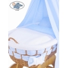 Beddengoed - 4 Delen voor Babymand / Rieten Babybed Isabella