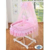 Beddengoed - Hemeltje voor Babymand / Rieten Babybed Roze