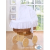 Wiegbekleding met kap Wit