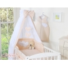Beddengoed voor Babybed 11 st met Hemel Hemeltje - Harten Beige Polkaprikker