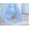 Beddengoed voor Babybed 11 st met Hemel Hemeltje - Harten Blauw