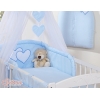 Beddengoed voor Babybed 11 st met Hemel Hemeltje - Harten Blauw