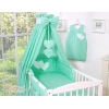 Beddengoed voor Babybed 11 st met Hemel Hemeltje - Harten Mint Polkaprikker