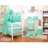 Beddengoed voor Babybed 11 st met Hemel Hemeltje - Harten Mint Polkaprikker
