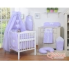 Beddengoed voor Babybed 11 st met Hemel Hemeltje - Harten Purper Polkaprikker
