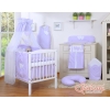 Beddengoed voor Babybed 11 st met Hemel Hemeltje - Harten Purper Polkaprikker