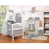 Beddengoed voor Babybed 11 st met Hemel Klamboe - Harten Antraciet