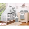 Beddengoed voor Babybed 11 st met Hemel Klamboe - Harten Antraciet