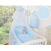 Beddengoed voor Babybed 11 st met Hemel Klamboe - Harten Blauw Snijder