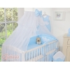 Beddengoed voor Babybed 11 st met Hemel Klamboe - Harten Blauw Snijder