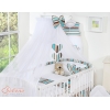 Beddengoed voor Babybed 11 st met Hemel Klamboe - Harten Bruin Snijder