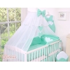 Beddengoed voor Babybed 11 st met Hemel Klamboe - Harten Mint