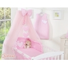 Beddengoed voor Babybed 11 st met Hemel Klamboe - Harten Roze
