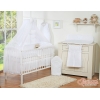 Beddengoed voor Babybed 11 st met Hemel Klamboe - Harten Wit