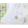 Beddengoed voor Babybed 11 st met Hemel Klamboe - Harten Wit