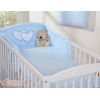 Beddengoed voor Babybed 2 st - Harten Blauw