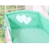 Beddengoed voor Babybed 2 st - Harten Mint