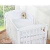 Beddengoed voor Babybed 2 st - Harten Wit