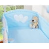 Beddengoed voor Babybed 3 st - Harten Blauw Snijder