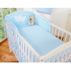 Beddengoed voor Babybed 3 st - Harten Blauw Snijder