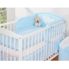 Beddengoed voor Babybed 3 st - Harten Blauw Snijder
