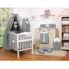 Beddengoed voor Babybed 5 st met Hemeltje - Harten Antraciet