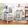 Beddengoed voor Babybed 5 st met Hemeltje - Harten Antraciet