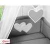 Beddengoed voor Babybed 5 st met Hemeltje - Harten Antraciet