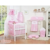 Beddengoed voor Babybed 5 st met Hemeltje - Harten Roze