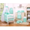 Beddengoed voor Babybed 5 st met Klamboe - Harten Mint