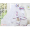 Beddengoed voor Babybed 7 st met Hemel Klamboe - Harten Purper Snijder