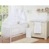 Beddengoed voor Babybed 7 st met Hemel Klamboe - Harten Wit