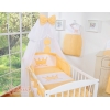 Beddengoed voor Babybed 7 st met Hemel Klamboe -  Perzik Little Prince Princess