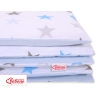Beddengoed voor Kinderbed 2 dele 140x200 Junior Grijs Blauw Sterren