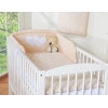 Beddengoed voor Kinderbed 2 st - Harten Beige Polkaprikker