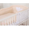 Beddengoed voor Kinderbed 2 st - Harten Beige Polkaprikker