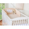 Beddengoed voor Kinderbed 2 st - Harten Beige Polkaprikker
