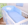 Beddengoed voor Kinderbed 3 st - Harten Blauw Polkaprikker