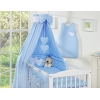 Beddengoed voor Kinderbed 7 st met Hemeltje - Harten Blauw