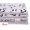 Beddengoed voor Ledikant 2 dele 140x200 Junior Grijs Panda