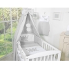Beddengoed voor Ledikant 5 st met Hemeltje -  Grijs Little Prince Princess