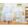 Beddengoed voor Ledikant 5 st met Klamboe -  Blauw Little Prince Princess