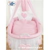 Beddengoed voor Rieten Baby Wieg 2 st