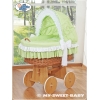 Beddengoed voor Rieten Baby Wieg 2 st
