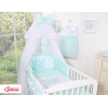 Beddengoedset  Ledikant 7 st met Klamboe - Mint Little Prince Princess